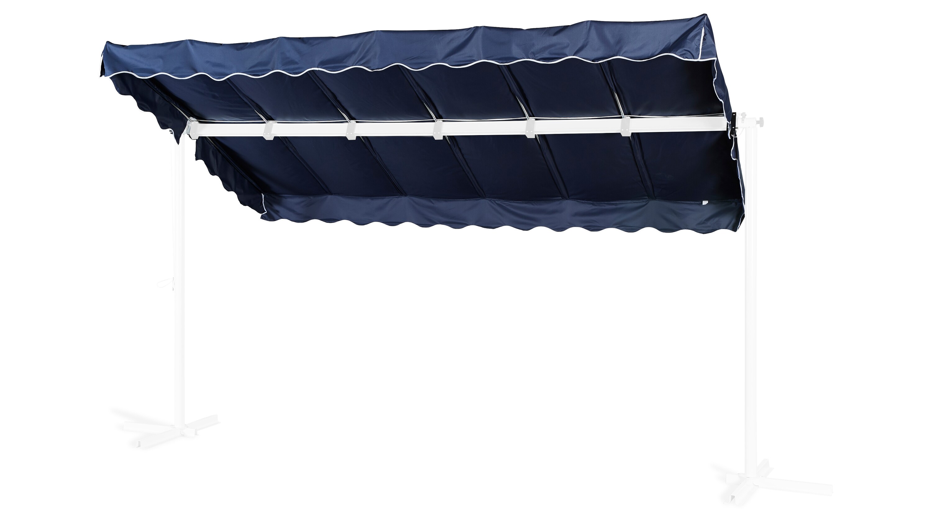 Grasekamp Ersatzdach Standmarkise Dubai Blau  Raffmarkise Ziehharmonika Mobile Markise - Bild 1