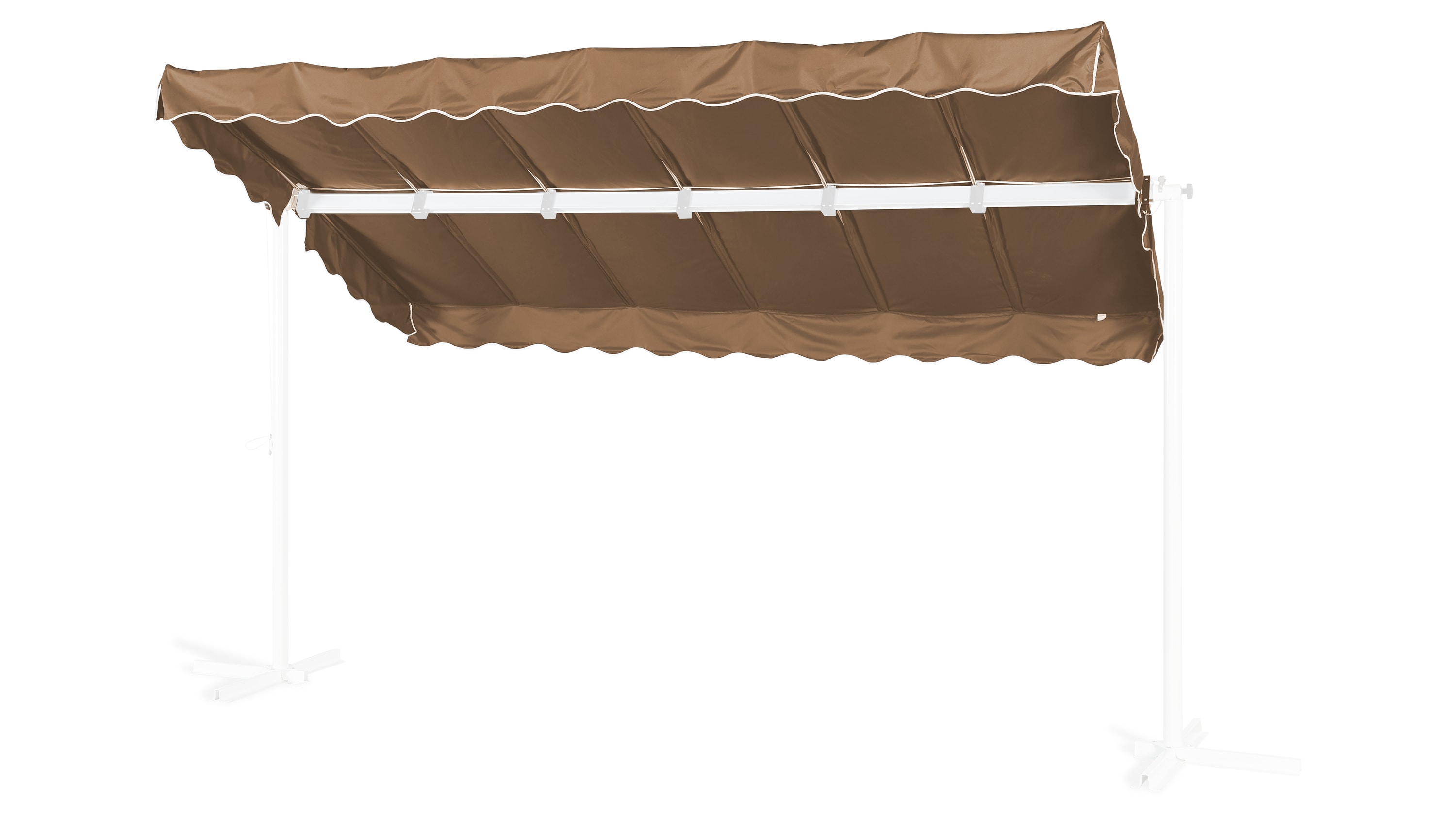 Grasekamp Ersatzdach Standmarkise Dubai Taupe  Raffmarkise Ziehharmonika Mobile Markise - Bild 1