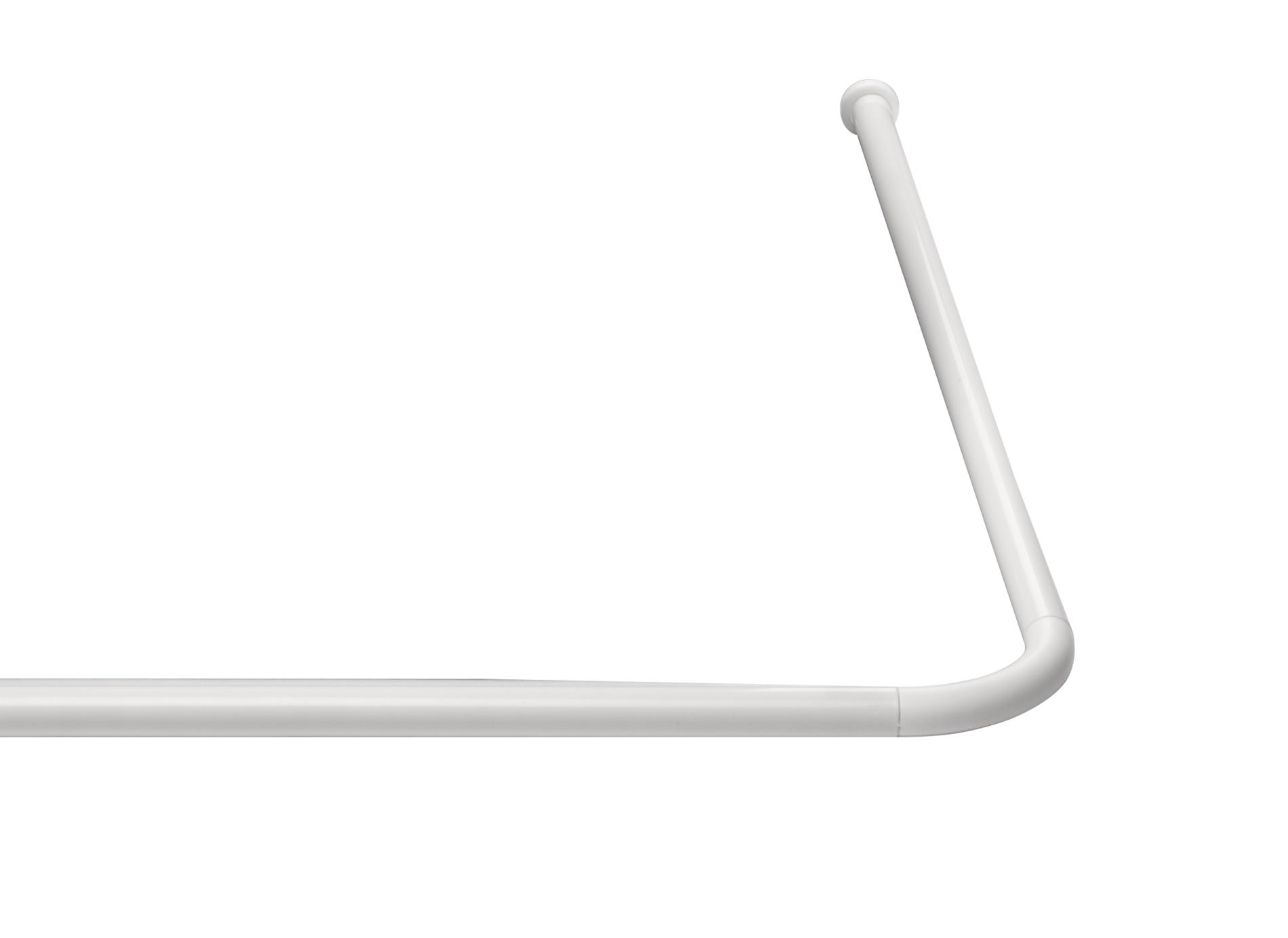 Universal-Winkelstange Graz &Oslash; 20 mm wei&szlig; 170x90 cm - Bild 1