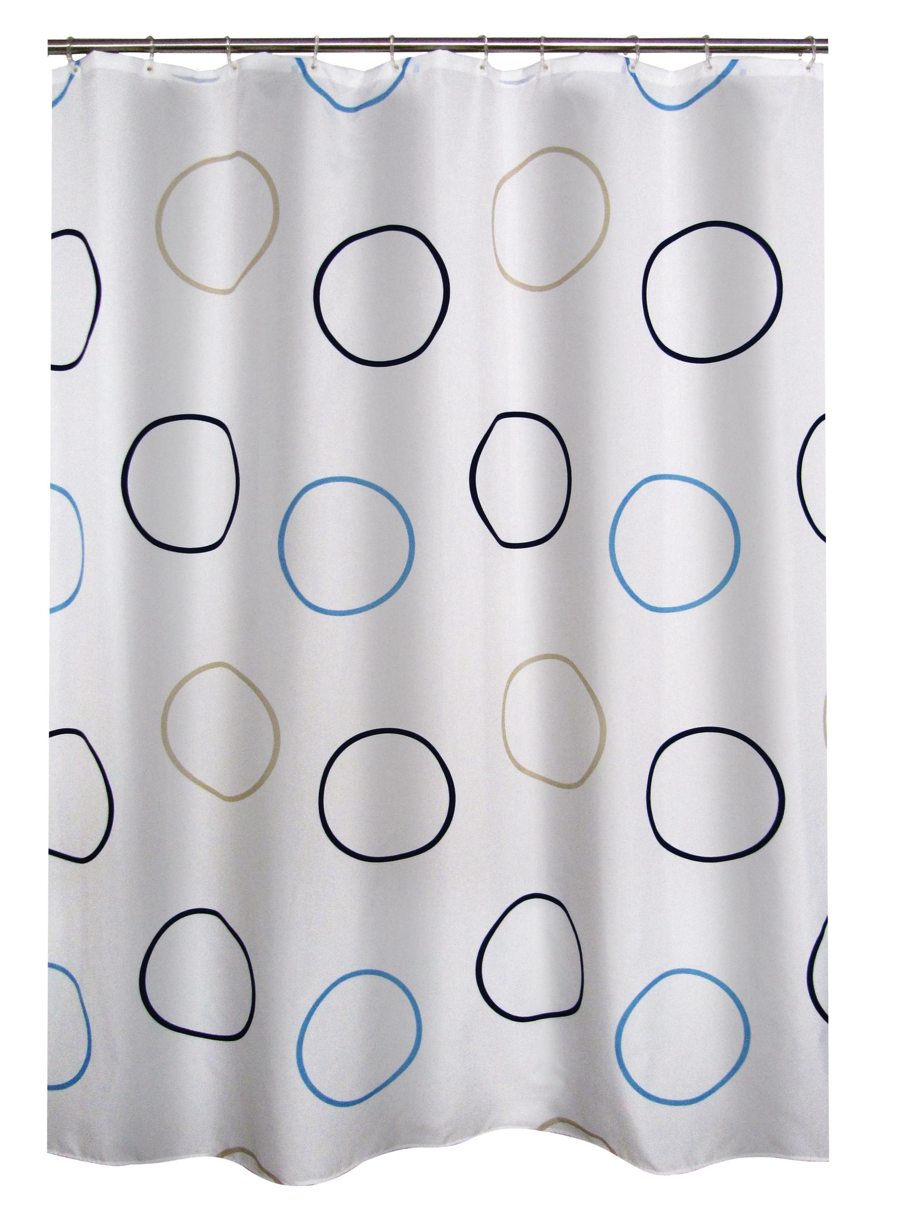 Duschvorhang Textil Ring multicolor 180x200 cm - Bild 1