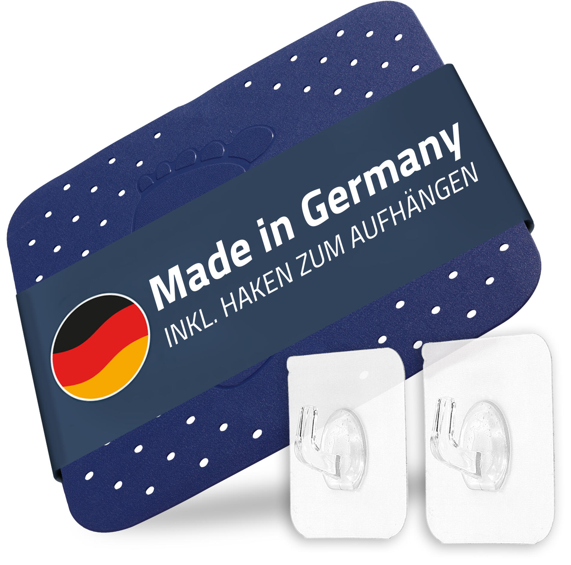 Duscheinlage Plattfu&szlig; dunkelblau 54x54 cm - Bild 1