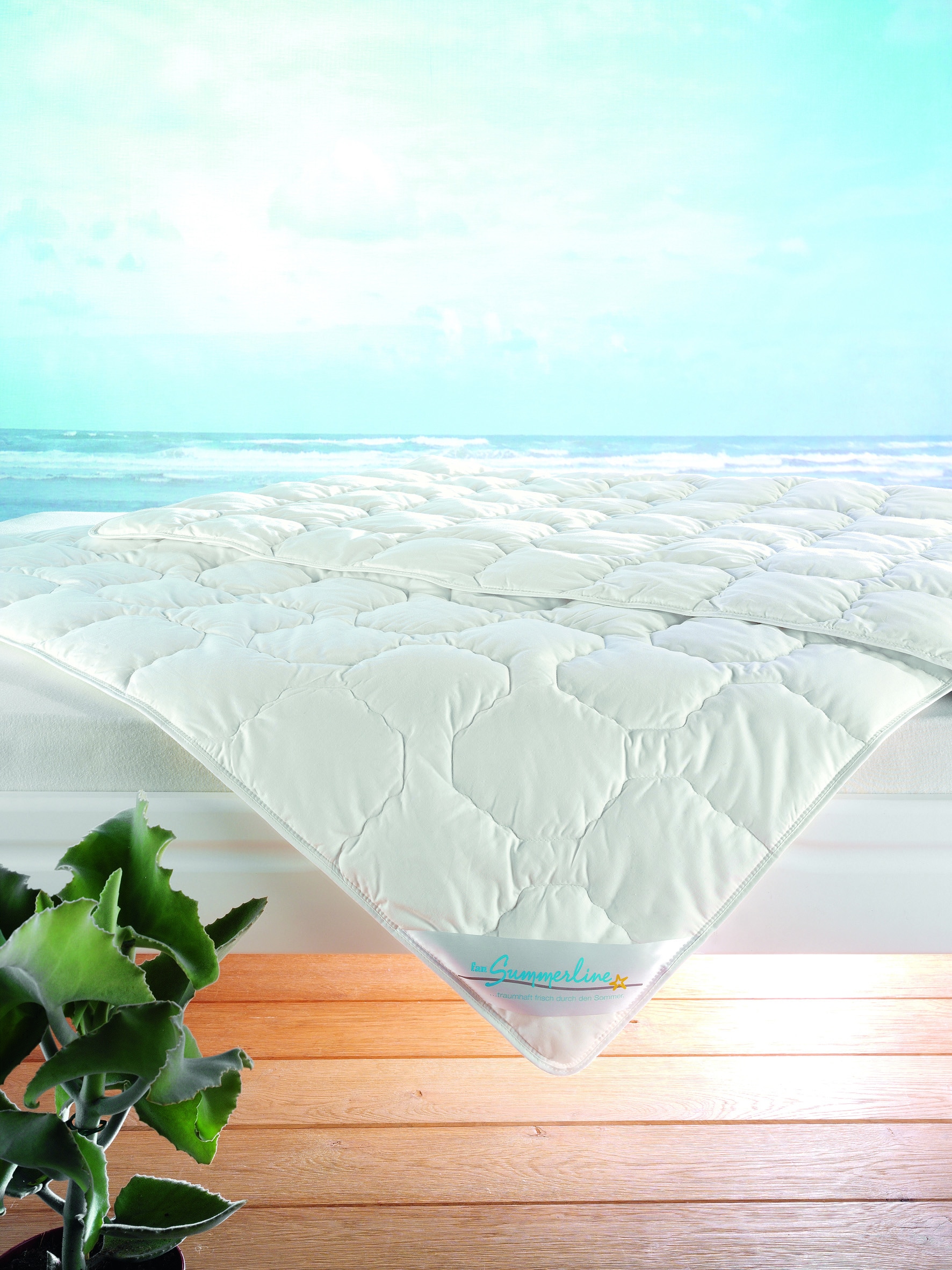 f.a.n. Frankenstolz Leicht-Steppbett Summerline Wash Cotton 135x200 - Bild 1