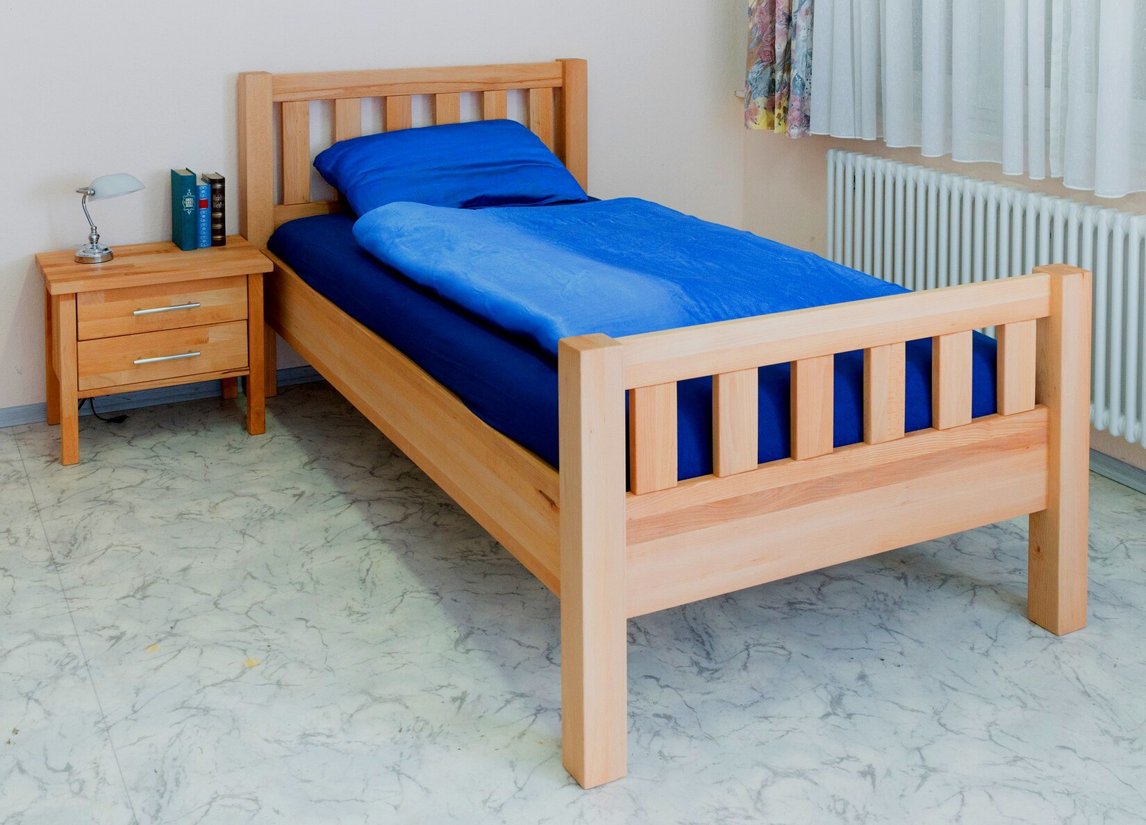 Vaja Möbel Komfortbett Ben Kernbuche geölt 100x200 cm