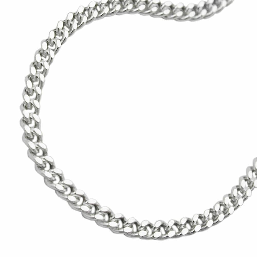 Gallay Kette 3mm Flachpanzerkette diamantiert Silber 925 19cm - Bild 1
