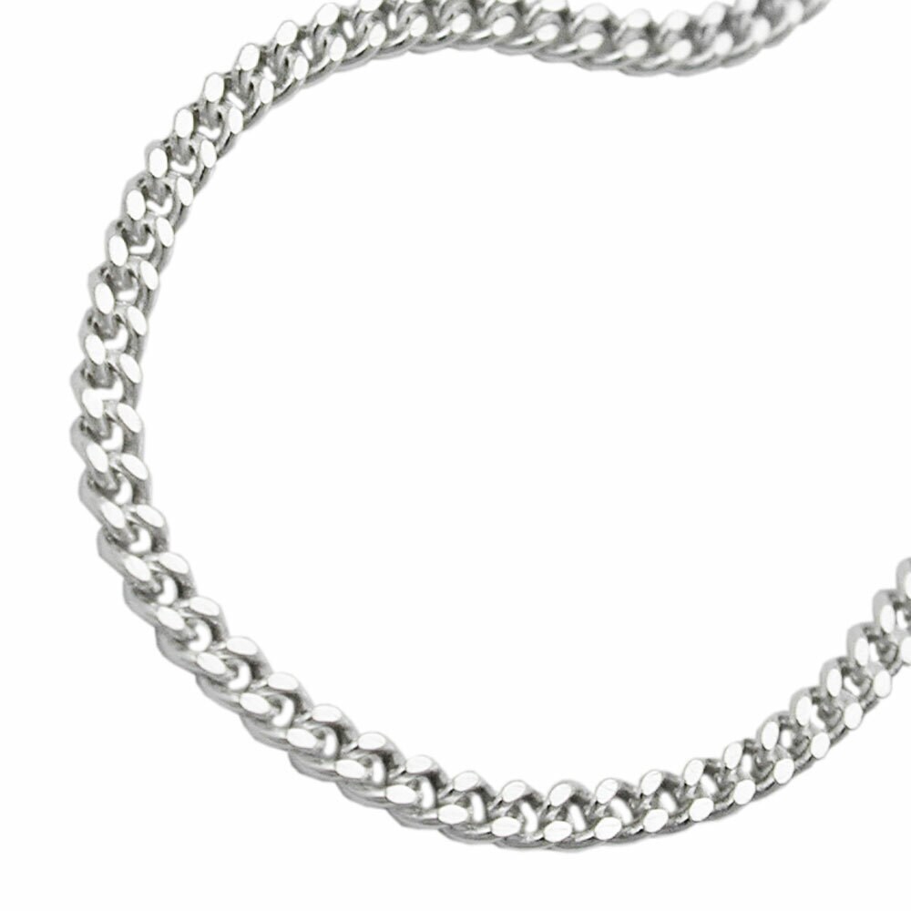 Gallay Kette 3mm Flachpanzerkette diamantiert Silber 925 19cm