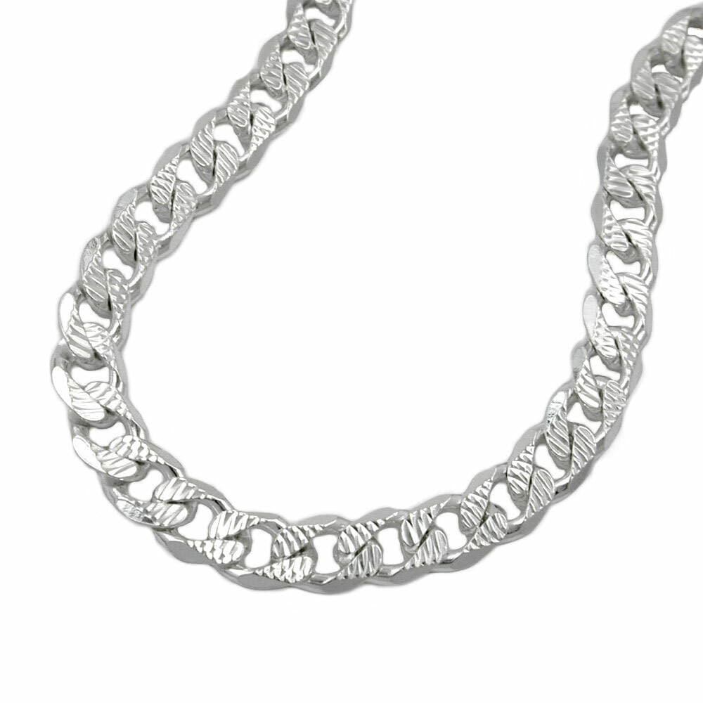 Gallay Kette 5,6mm flache Panzerkette mit Muster Silber 925 50cm - Bild 1