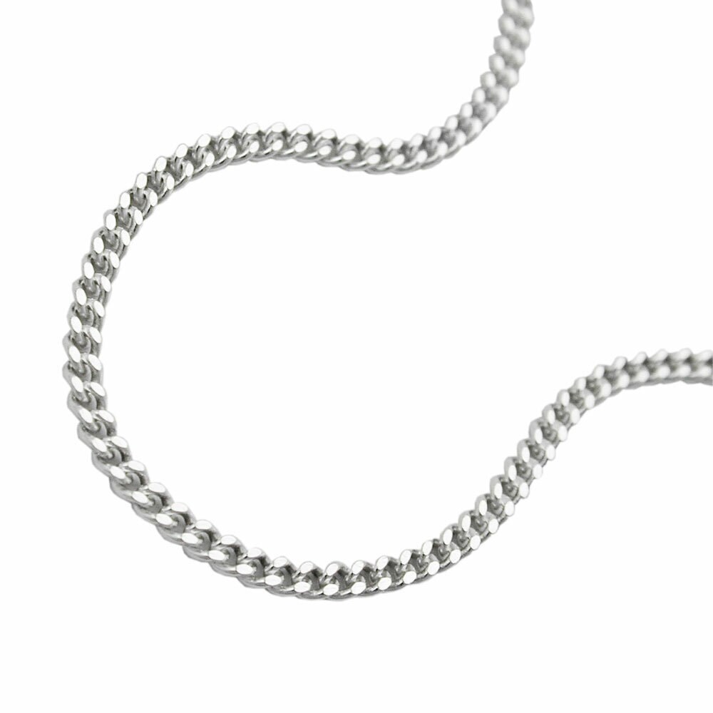 Gallay Kette 1,4mm Flachpanzerkette 2x diamantiert Silber 925 40cm - Bild 1