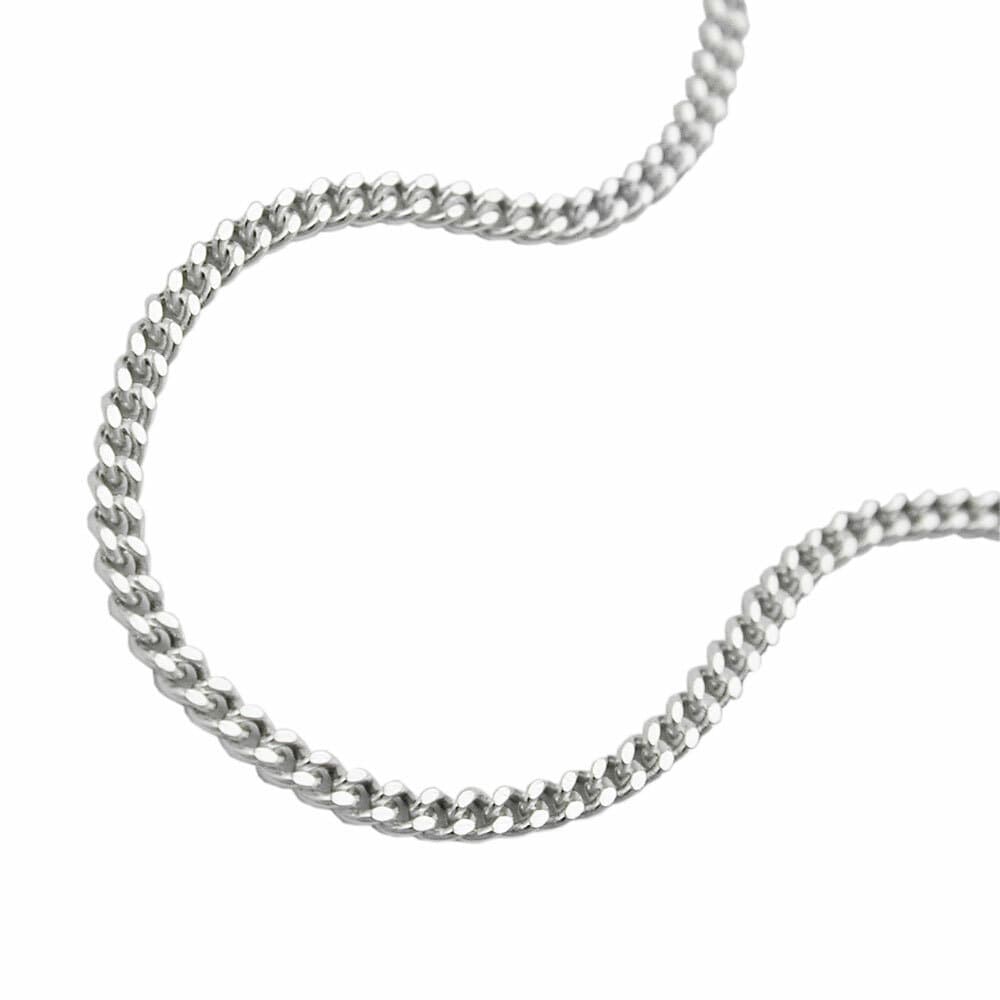 Gallay Kette 1,4mm Flachpanzerkette 2x diamantiert Silber 925 45cm - Bild 1