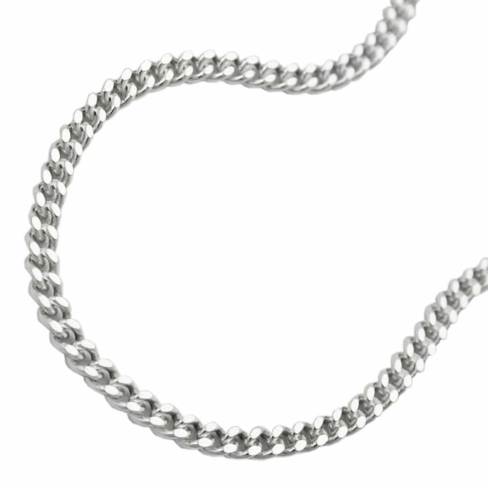 Gallay Kette 2mm Flachpanzerkette 2x diamantiert Silber 925 60cm - Bild 1