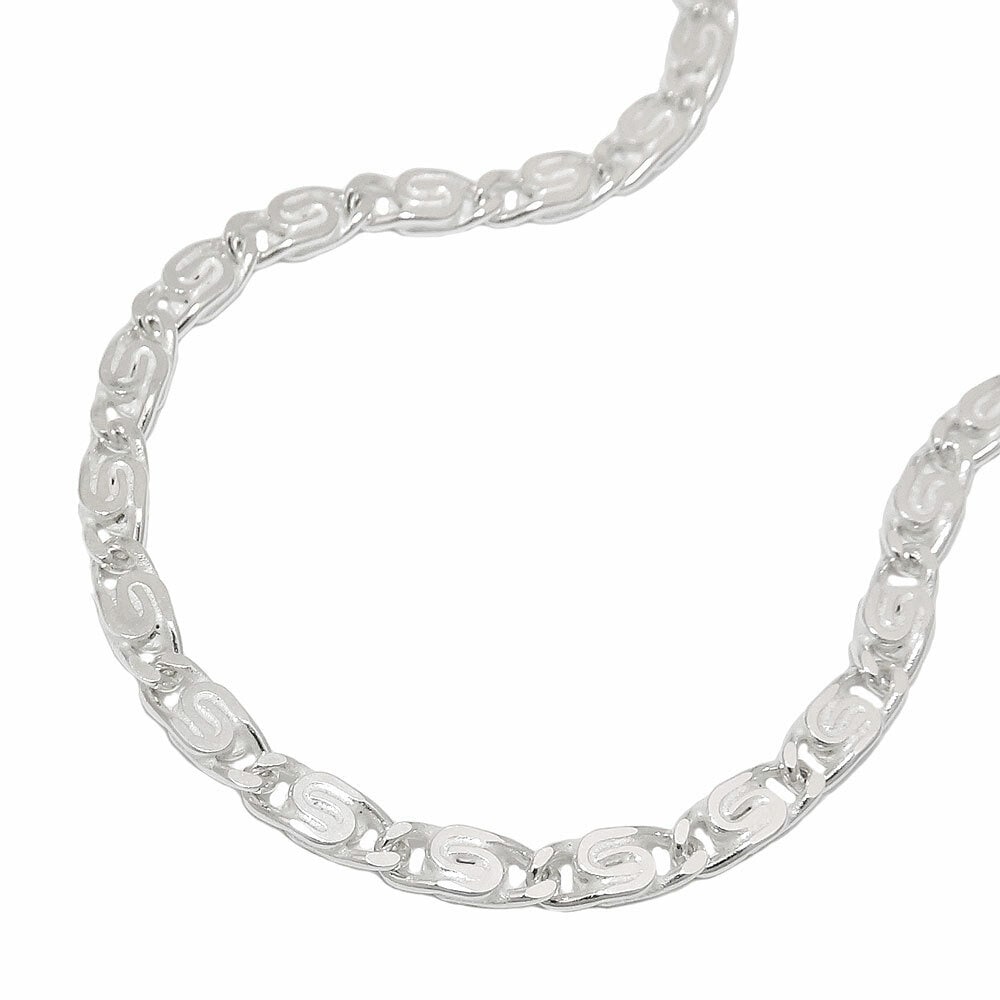 Gallay Kette 3,2mm S-Panzerkette flach diamantiert Silber 925 50cm - Bild 1