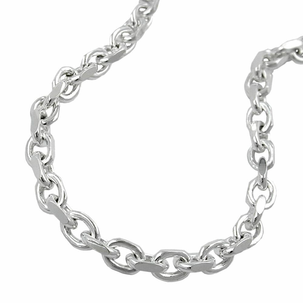 Gallay Kette 3,5mm Ankerkette 4x diamantiert Silber 925 50cm - Bild 1