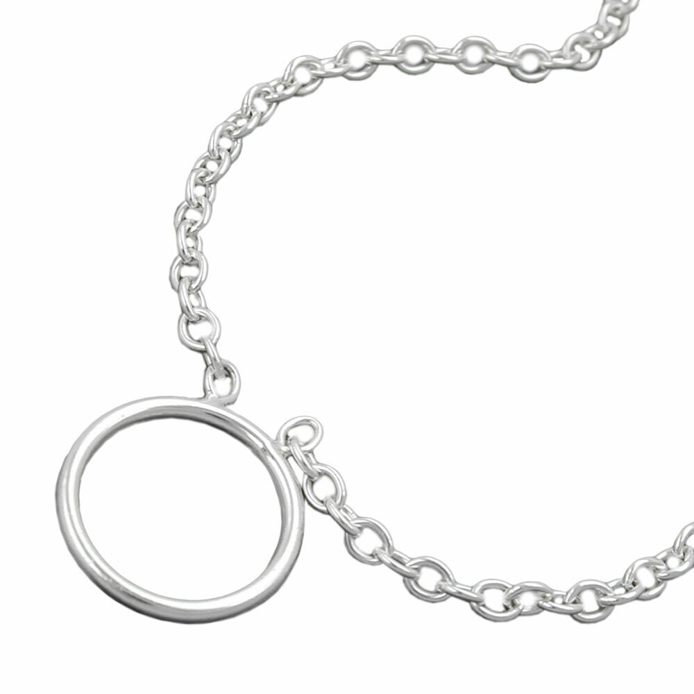 Gallay Kette 2,2mm Ankerkette f&uuml;r Charmeinh&auml;nger Silber 925 38cm - Bild 1
