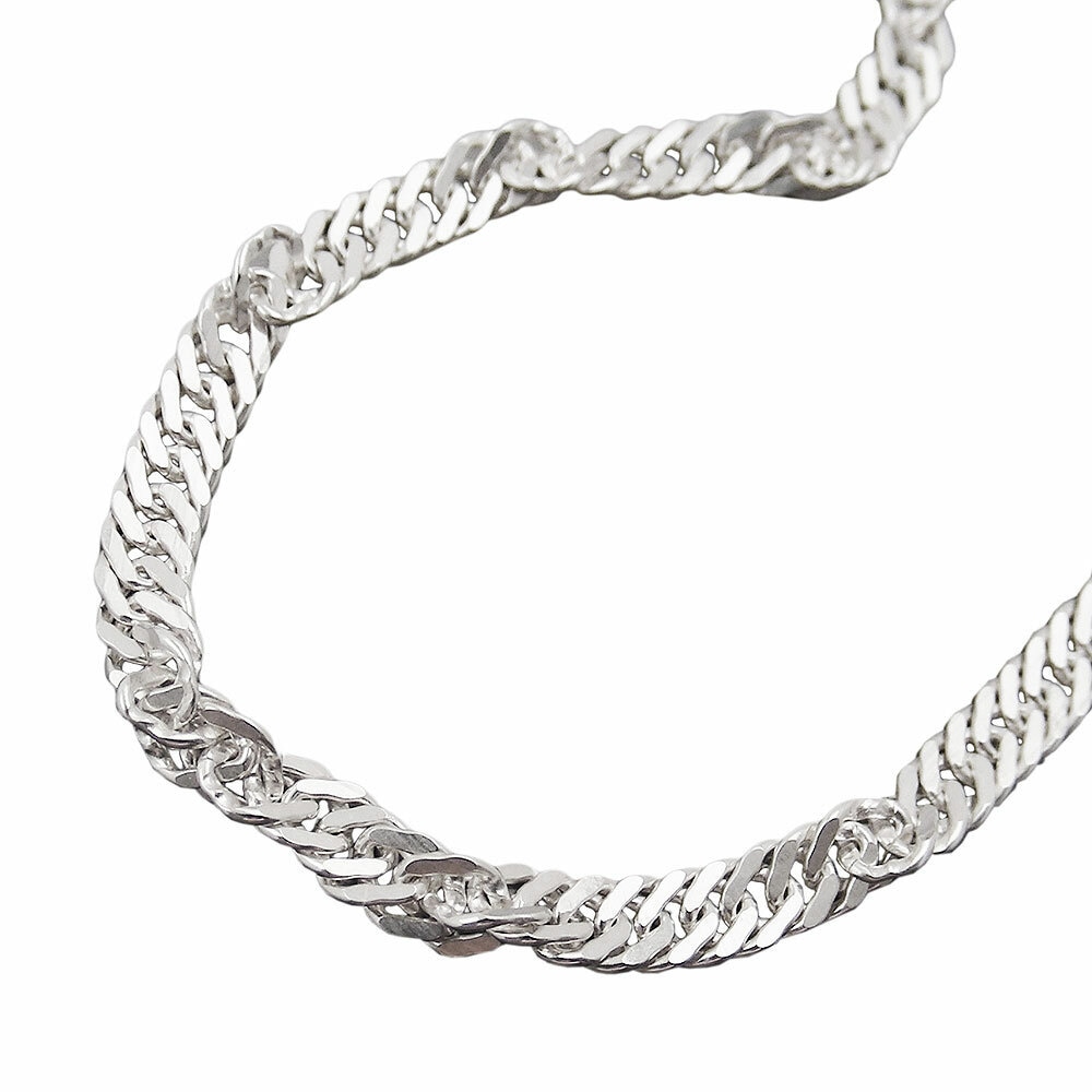 Gallay Armband 3mm Singapur diamantiert Silber 925 19cm - Bild 1