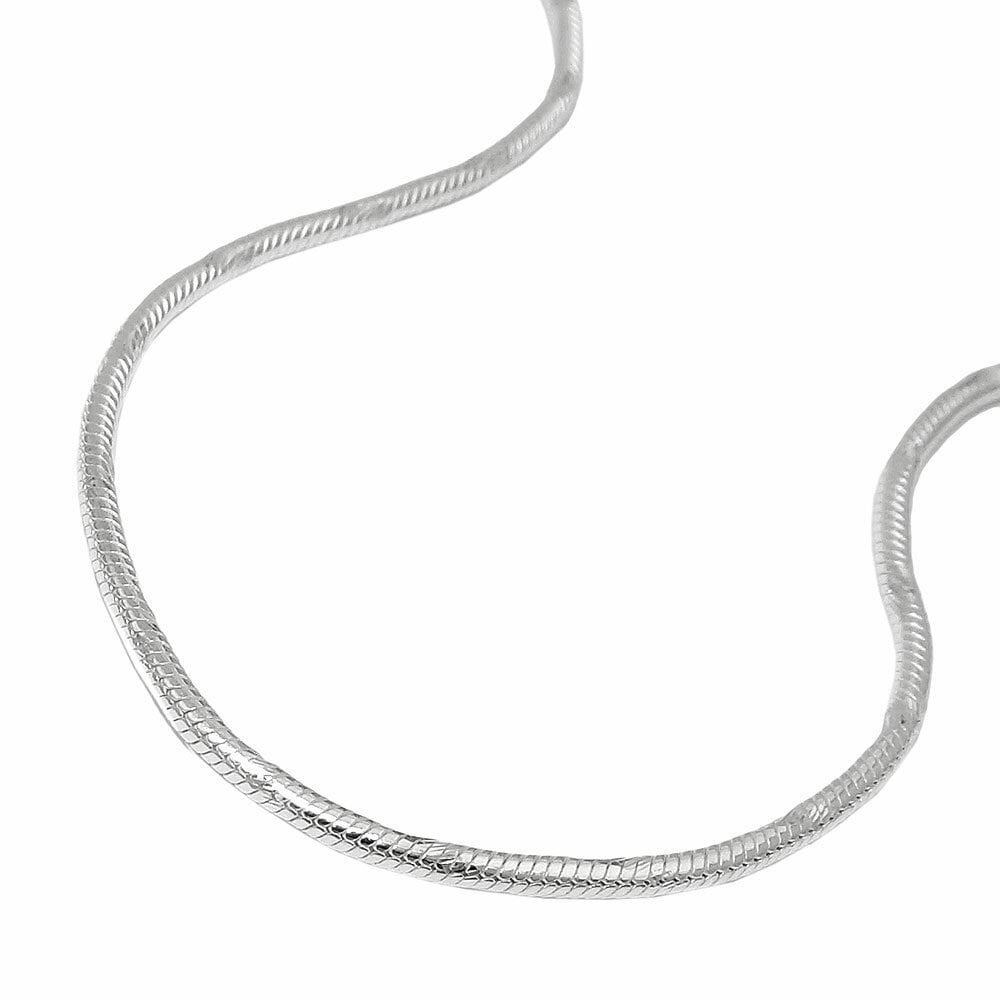 Gallay Kette 1,3mm runde Schlangenkette diamantiert Silber 925 38cm - Bild 1
