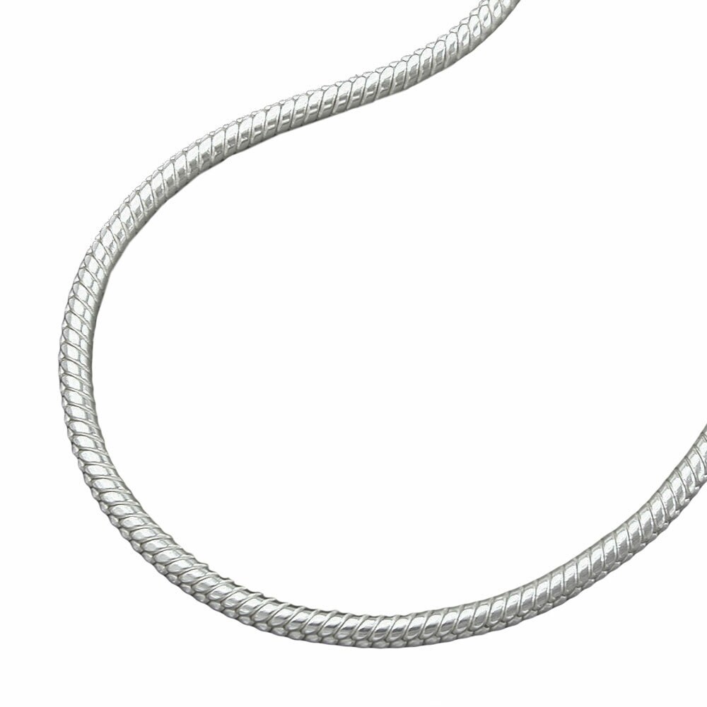 Gallay Kette Schlange 1,5mm rund Silber 925 45cm