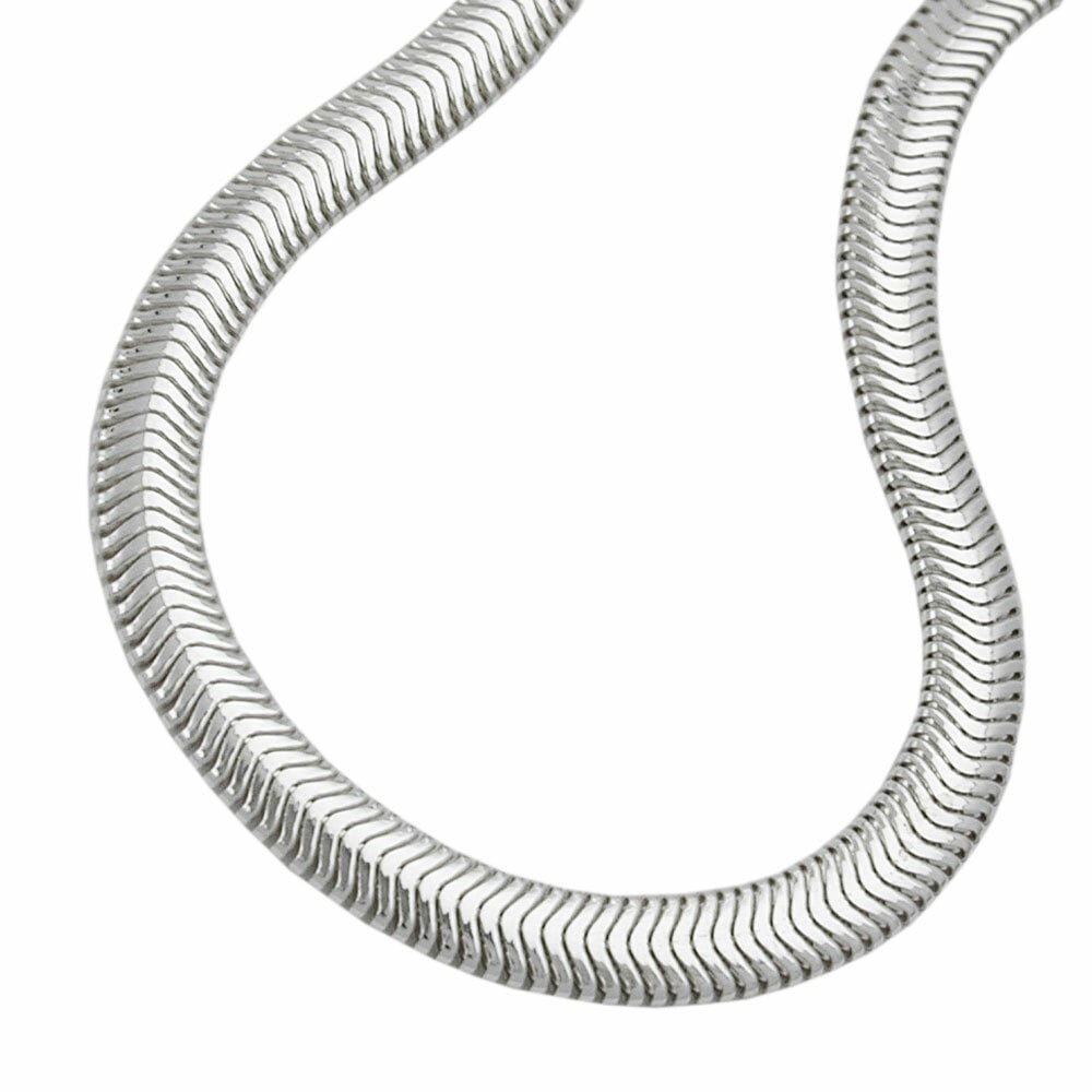 Gallay Armband 6mm flache Schlangenkette gl&auml;nzend Silber 925 19cm - Bild 1