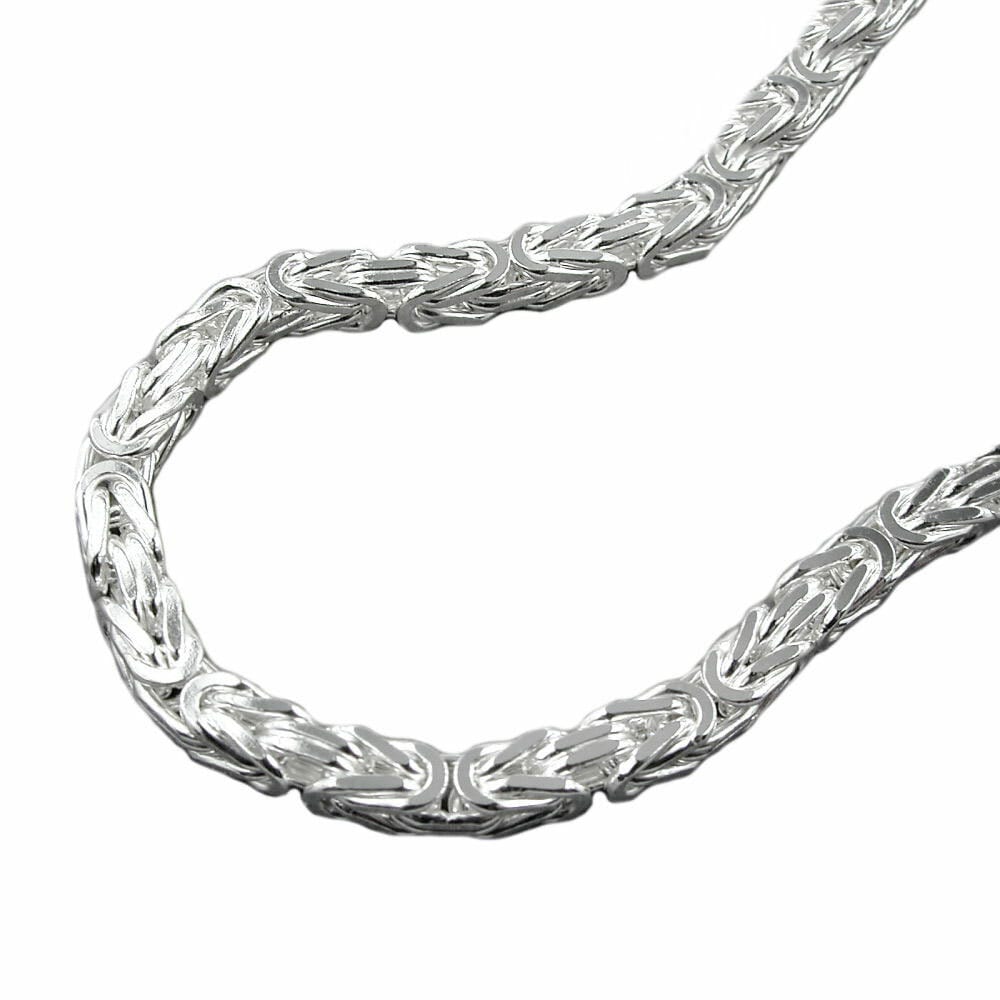 Gallay Kette 3x3mm K&ouml;nigskette vierkant gl&auml;nzend Silber 925 45cm - Bild 1