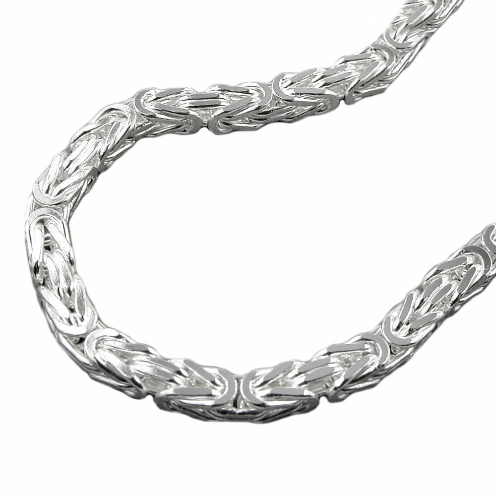 Gallay Kette 5x5mm K&ouml;nigskette vierkant gl&auml;nzend Silber 925 55cm - Bild 1