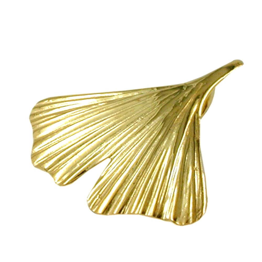 Gallay Anh&auml;nger 20mm Ginkgoblatt gl&auml;nzend 9Kt GOLD - Bild 1