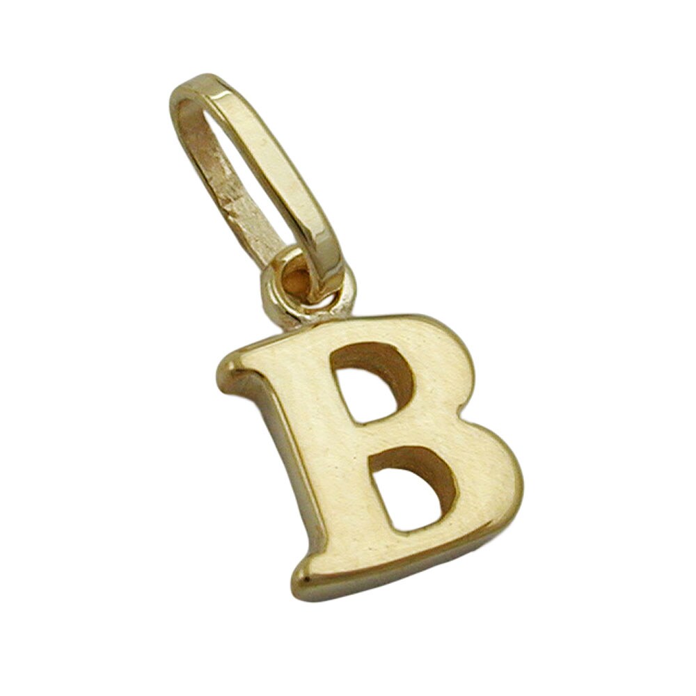Gallay Anhänger 8x6mm Buchstabe B glänzend 9Kt GOLD