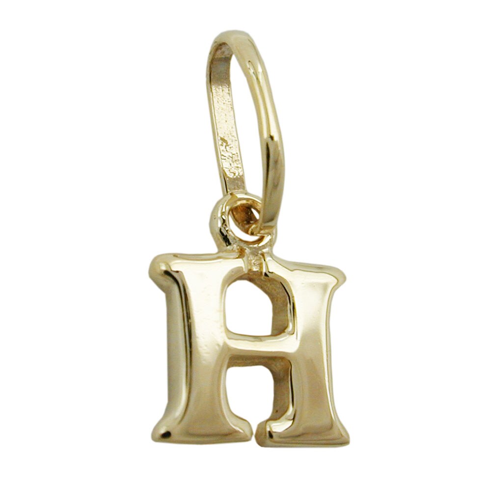 Gallay Anhänger 8x7mm Buchstabe H glänzend 9Kt GOLD