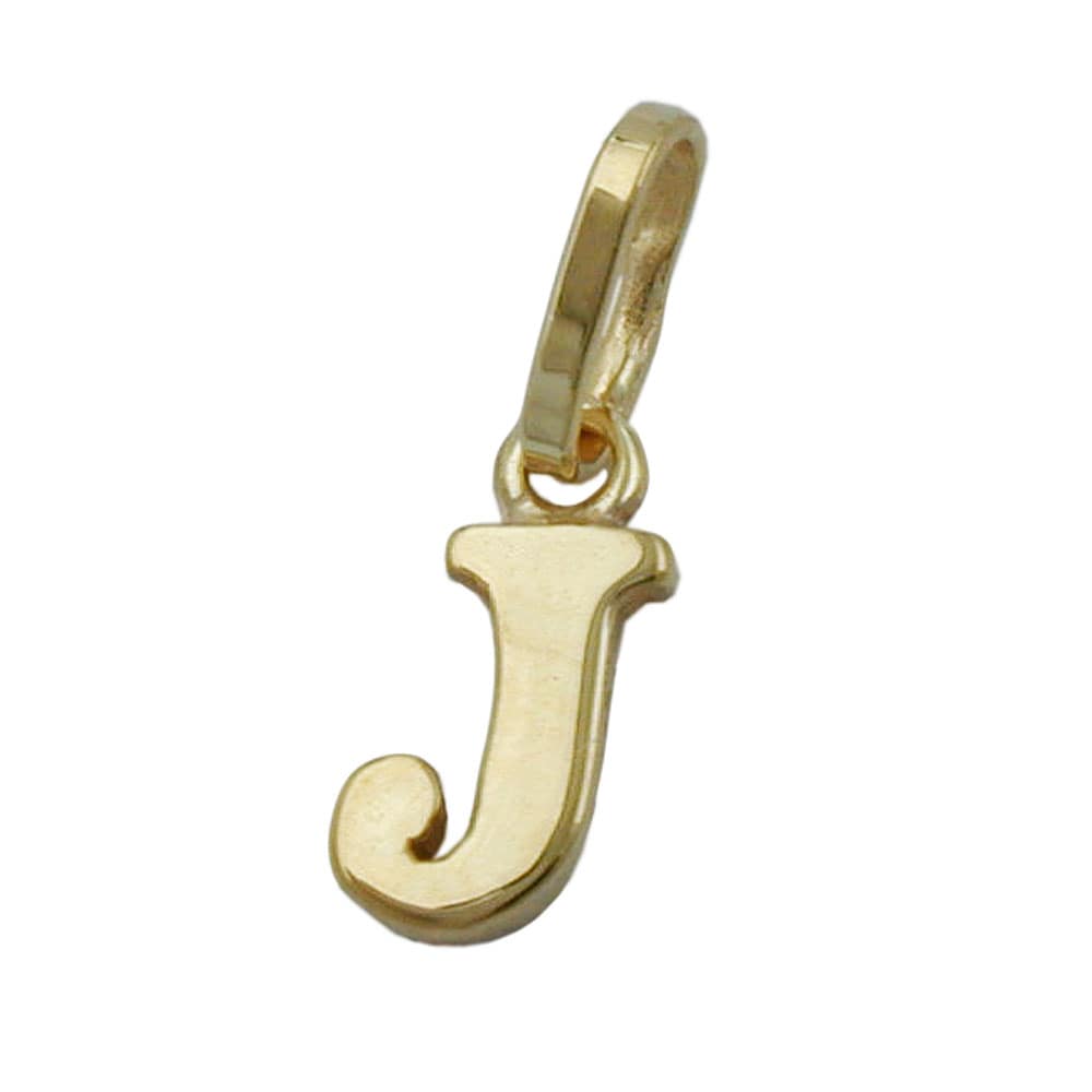 Gallay Anh&auml;nger 8x4mm Buchstabe J gl&auml;nzend 9Kt GOLD - Bild 1