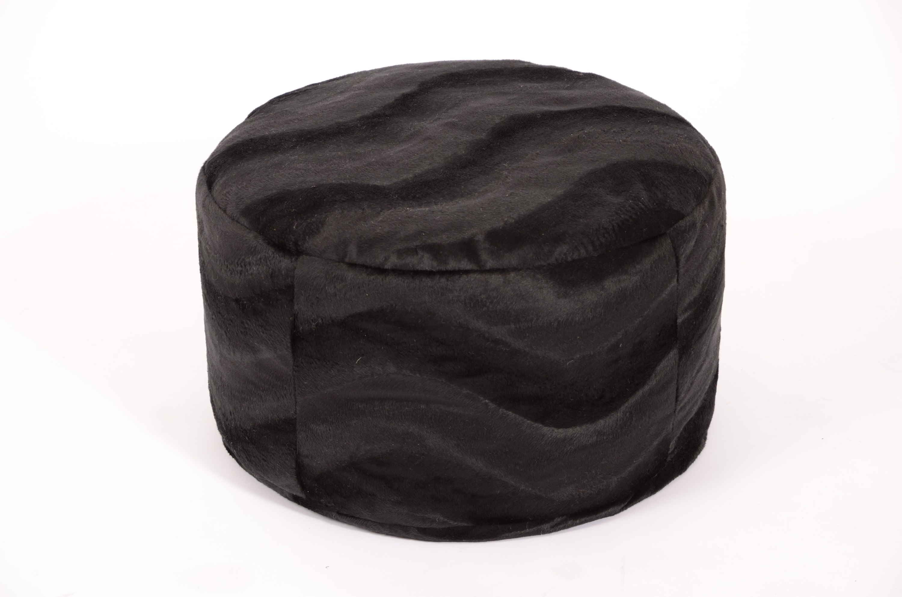 Linke Licardo Hocker Pouf Tieroptik Pantherfell &Oslash;47/34 cm - Bild 1