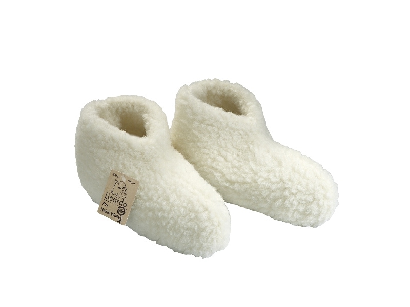 Linke Licardo Bettschuh Wolle ecru - 40/41 - Bild 1
