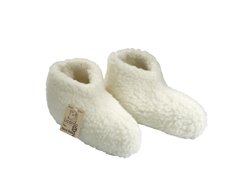 Linke Licardo Bettschuh Wolle ecru - 42/43 - Bild 1