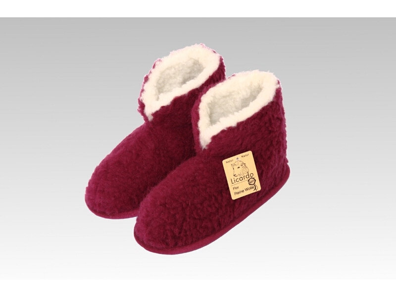 Linke Licardo Heimschuh HS 18 Wolle bordeaux 38/39 - Bild 1