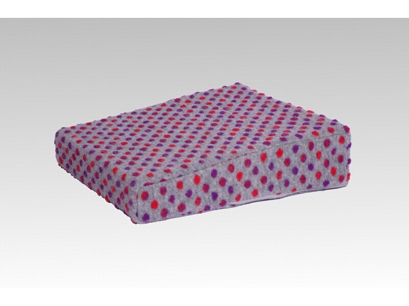 Linke Licardo Aufstehhilfe Wolle Noppen silber 40 cm x 40 cm x 10/6 cm