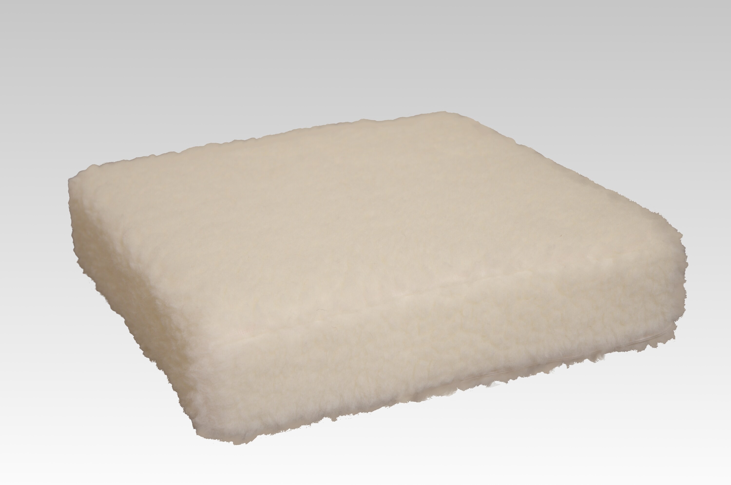 Linke Licardo Sitzkissen Sitzerh&ouml;hung Wolle ecru 40/40/10 cm - Bild 1