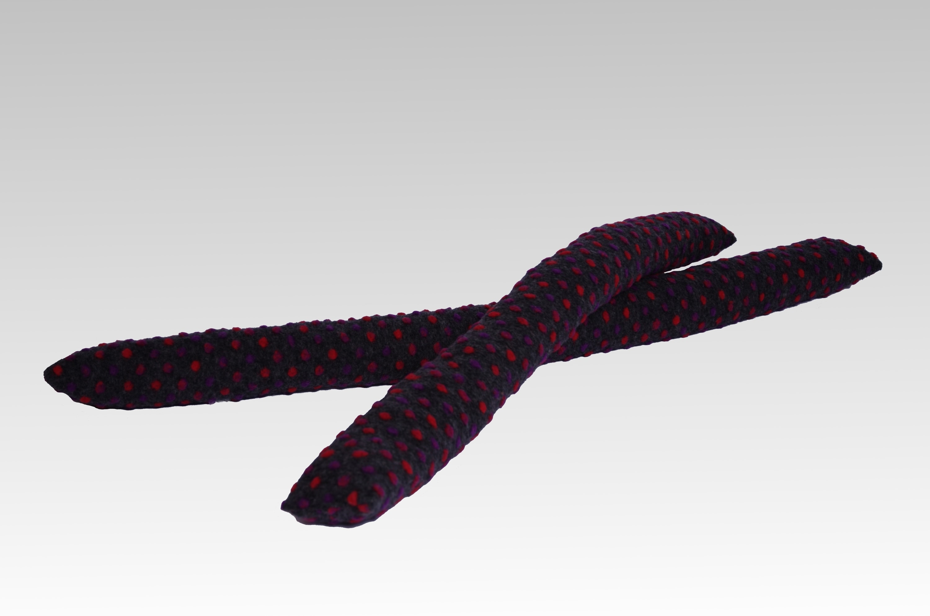 Linke Licardo Zugluftstopper Zugluftrolle Wolle Noppen anthrazit 120 cm - Bild 1