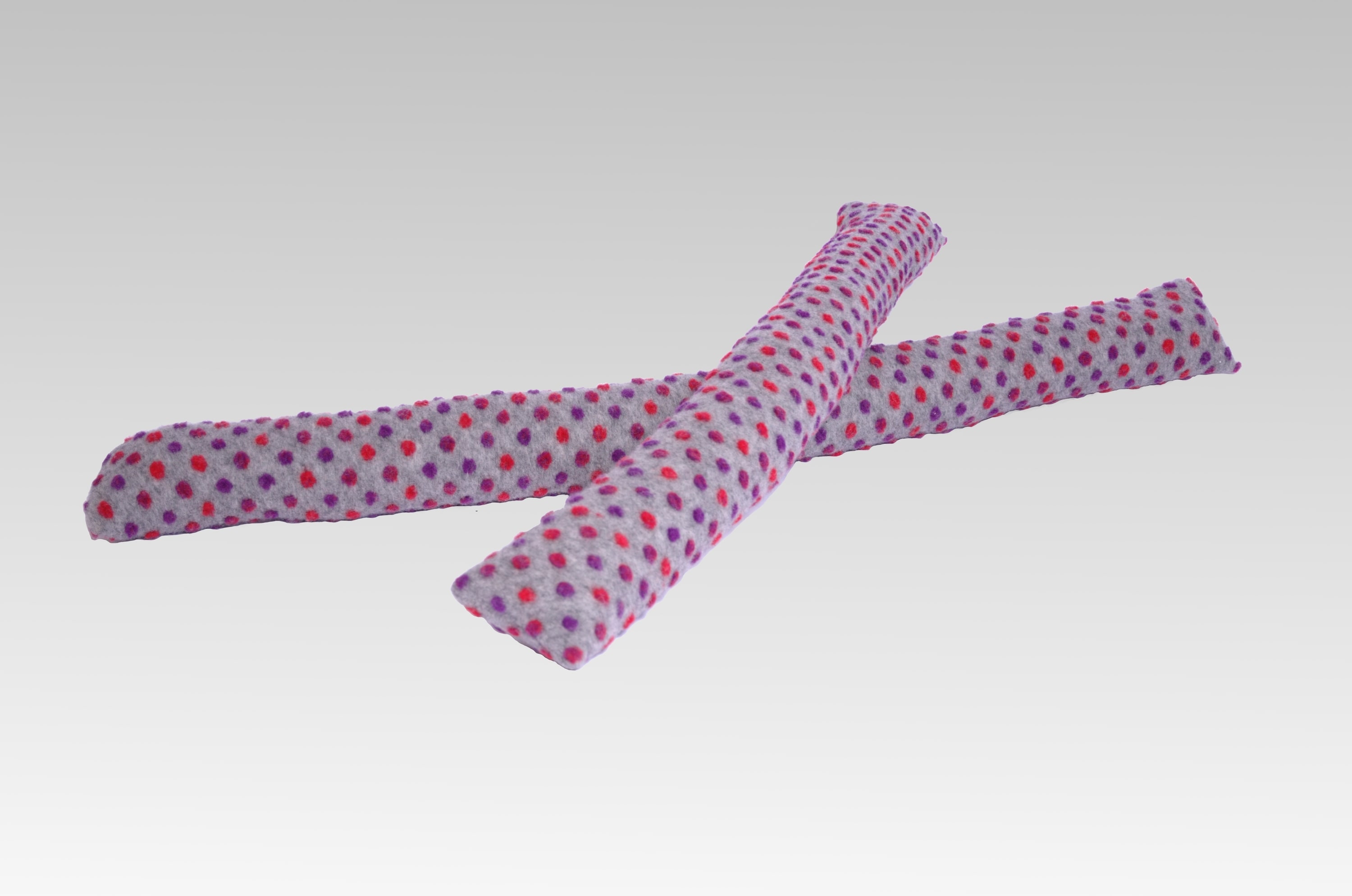 Linke Licardo Zugluftstopper Zugluftrolle Wolle Noppen silber 120 cm - Bild 1