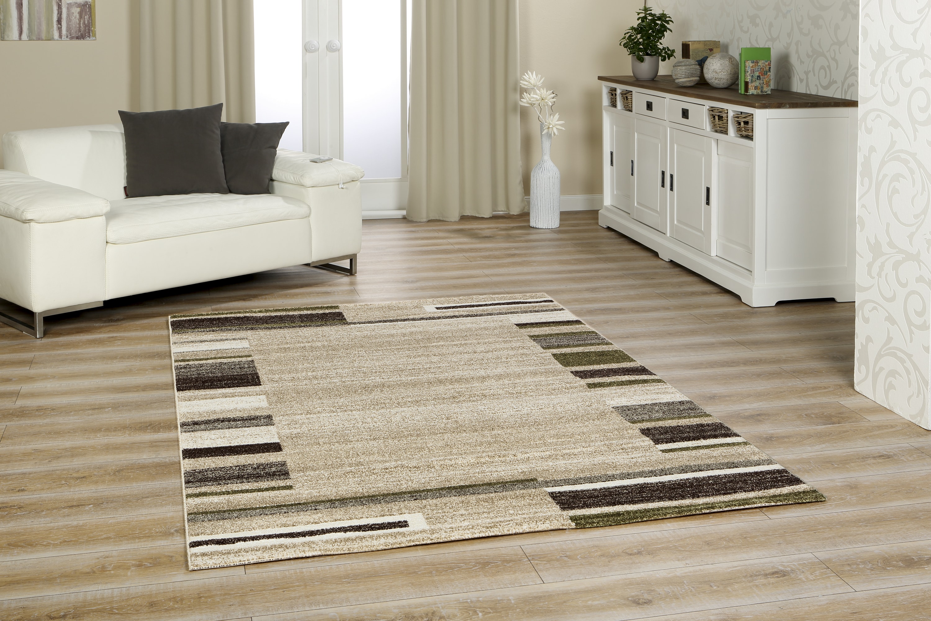 Peyer Syntex 1 Br&uuml;cke Amber 149 Bord&uuml;re beige-gr&uuml;n 60/110 cm - Bild 1