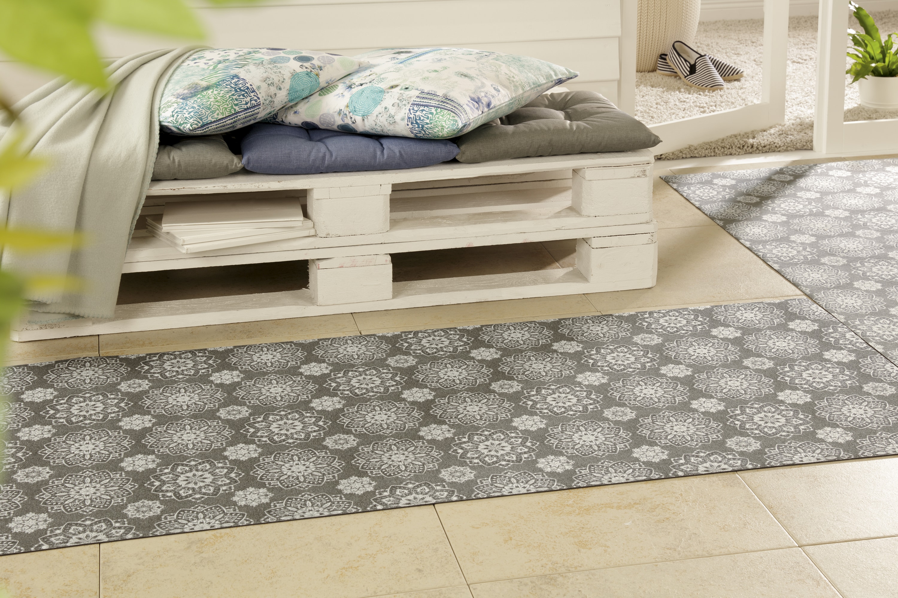 Peyer Syntex 1 Mira Jacqu.Teppich Blume Grafik 138/220 cm - Bild 1