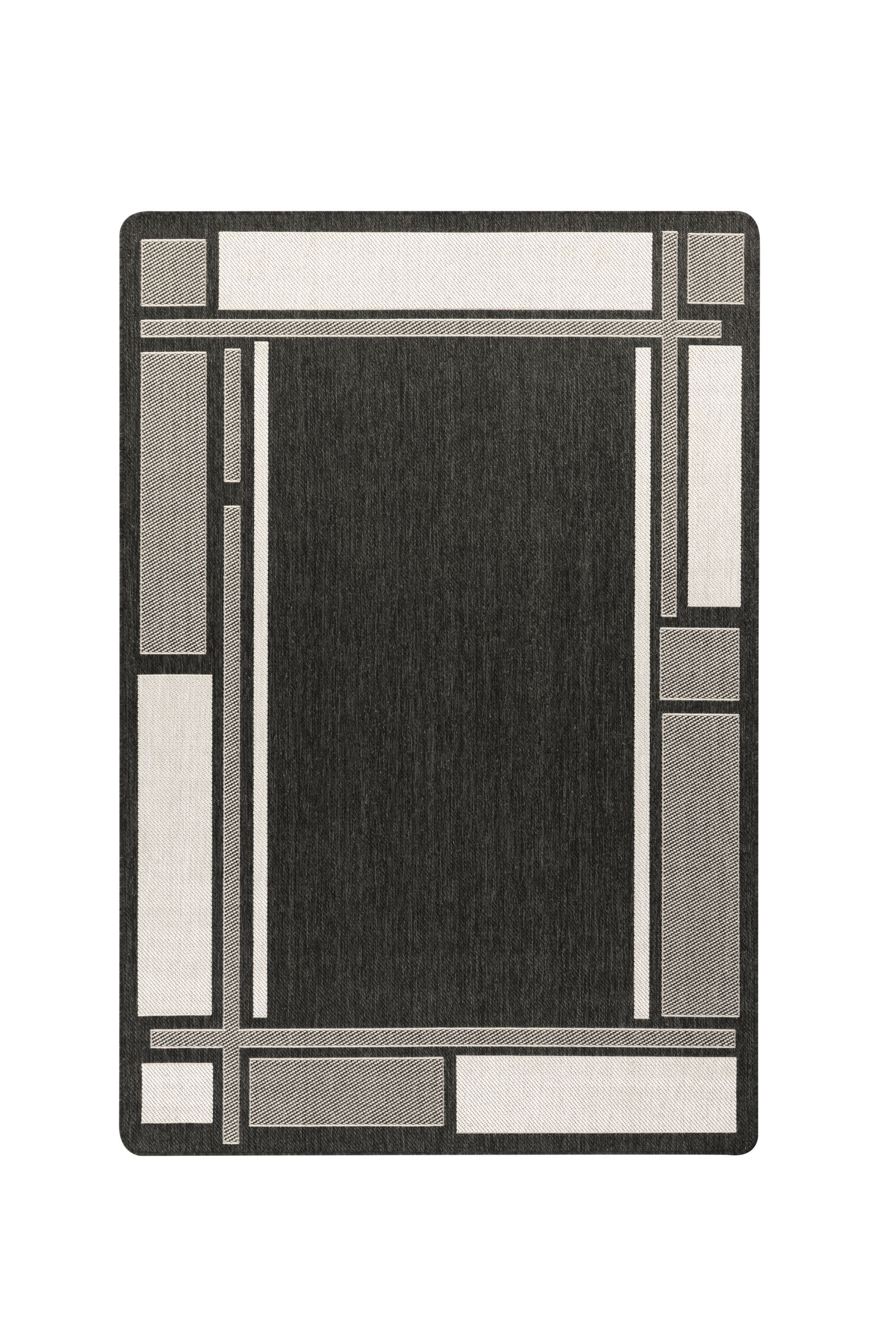 Peyer Syntex 1 Teppich Smilla Bord&uuml;re Fb.Anthrazit 60/110 cm - Bild 1