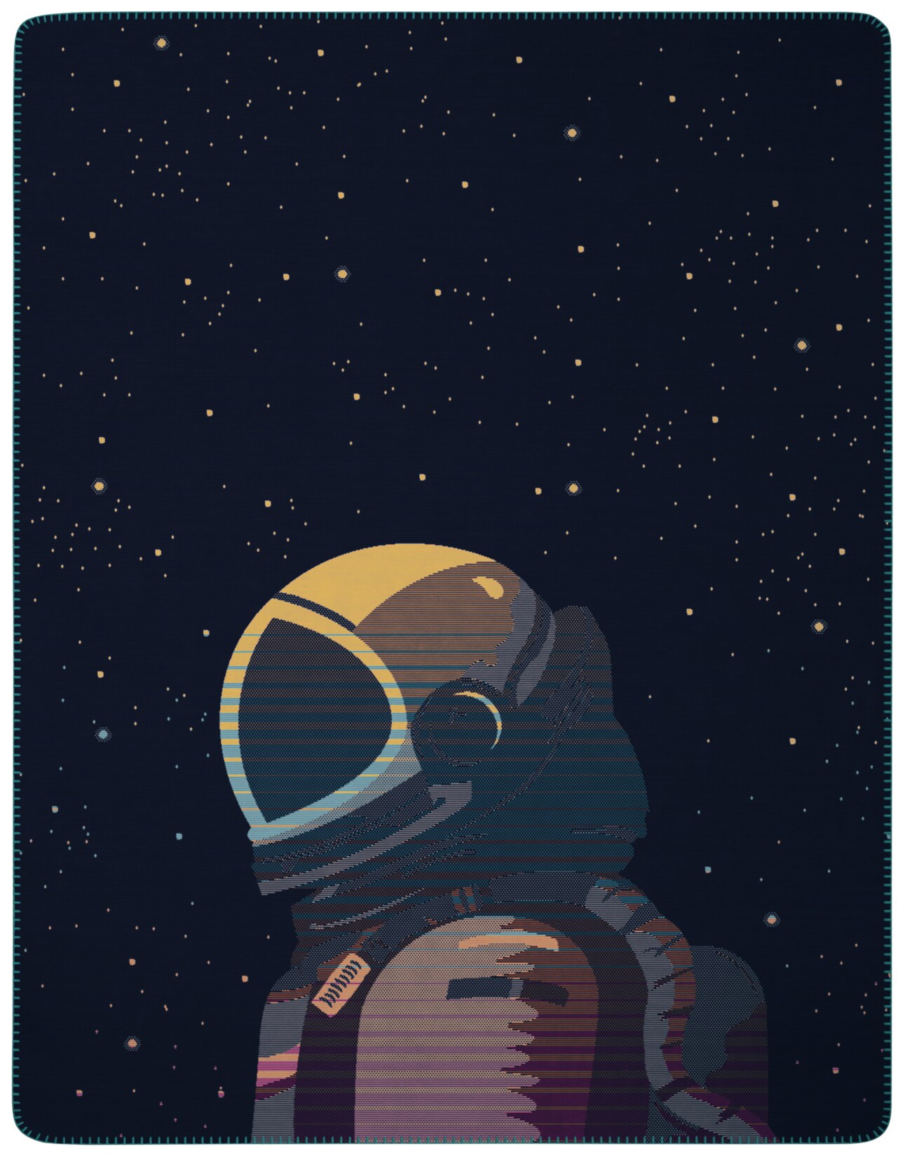 Biederlack Kinder- und Jugenddecke Astronaut