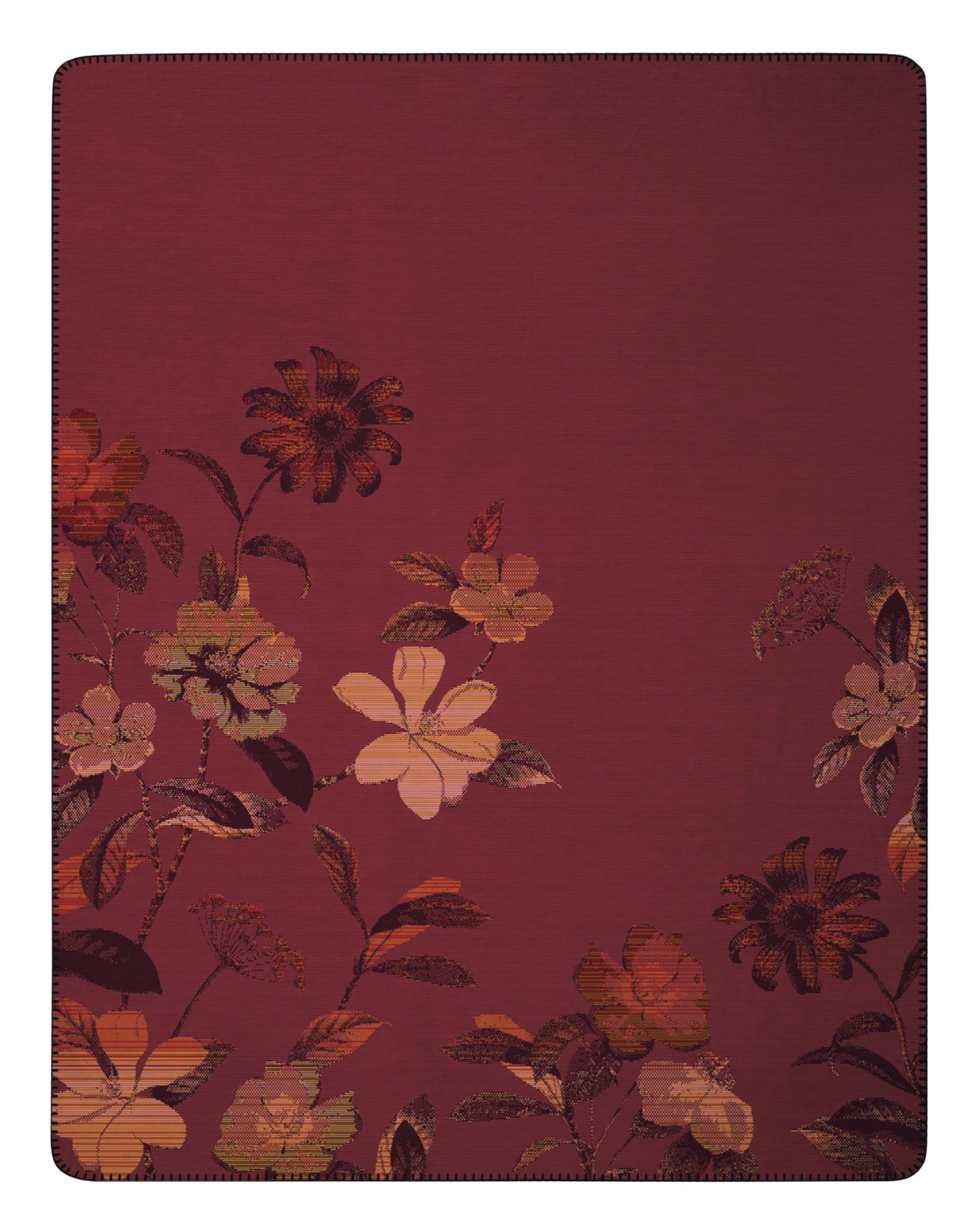 Biederlack Wohndecke Velvet Bloom - Bild 1