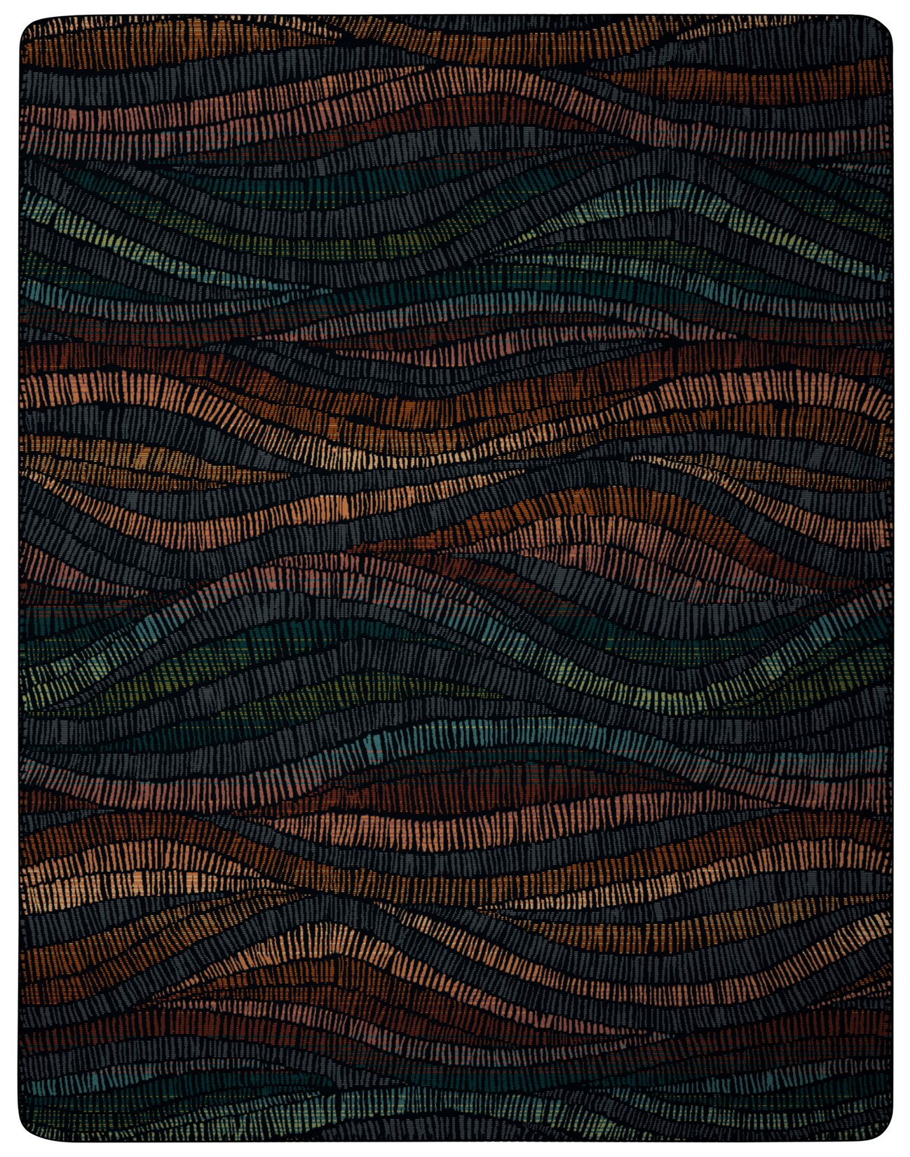 Biederlack Wohndecke "Vivid Waves" kuscheliger Blickfang