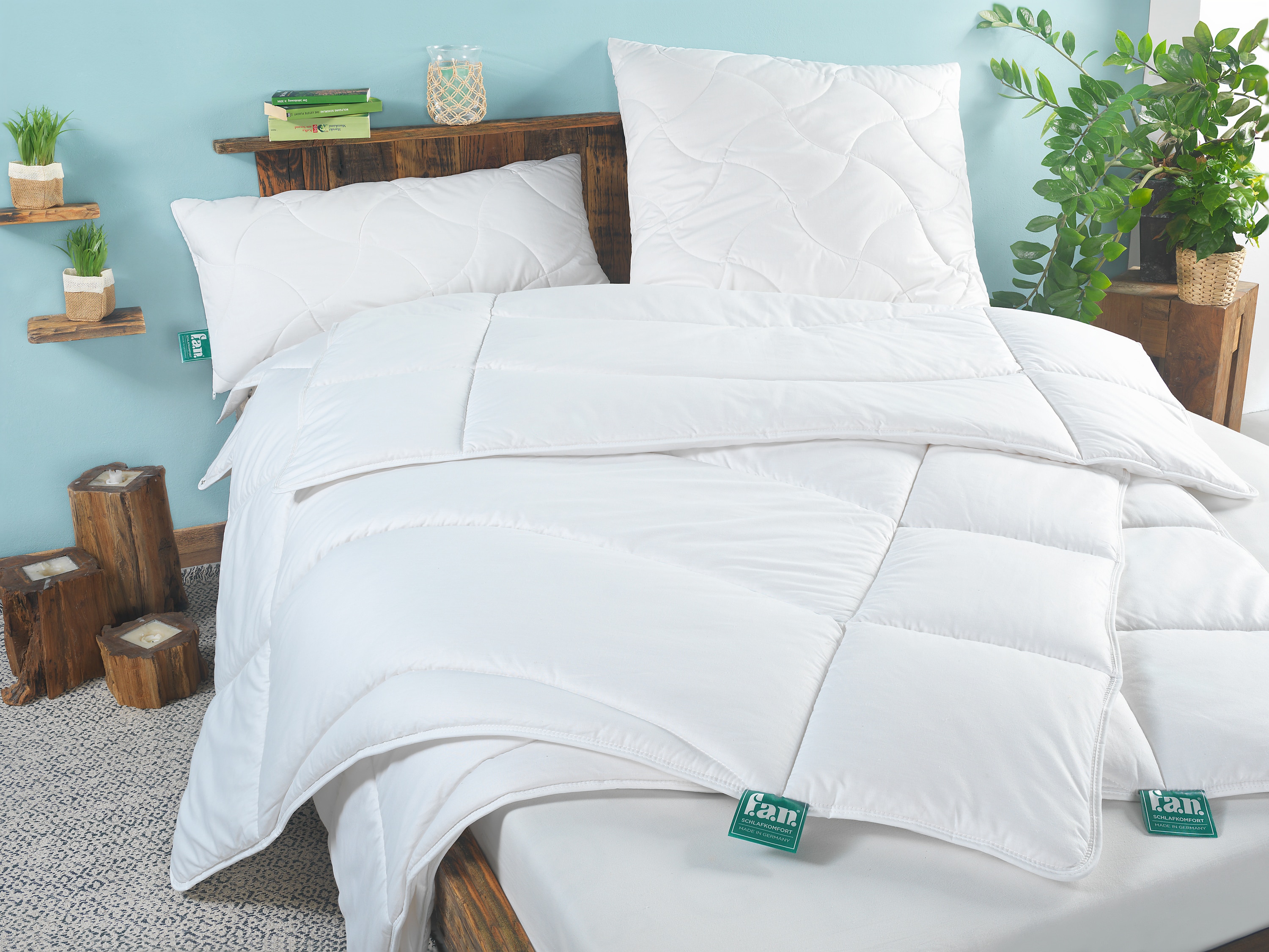 f.a.n. Frankenstolz Bettdecke Klima Activ Plus Duo-Steppbett 155x220 cm - Bild 1