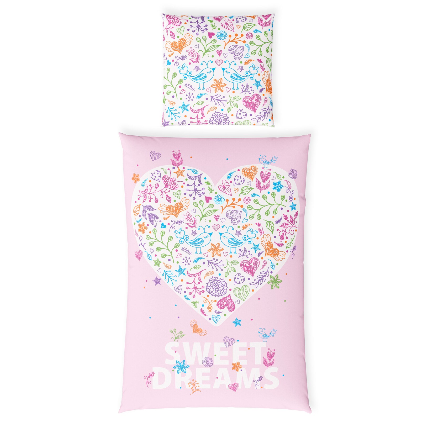 Hornisch HeimTex Baumwoll Bettwäsche Renforce Kinderbettwäsche Glow