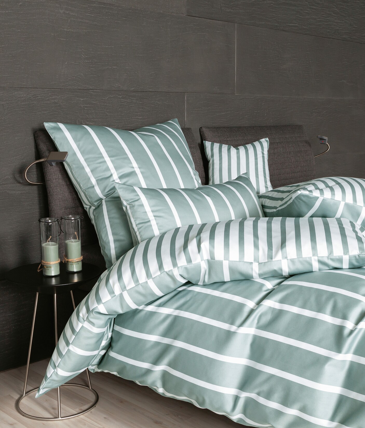 Janine Baumwoll Bettwäsche Modernclassic Streifenlook