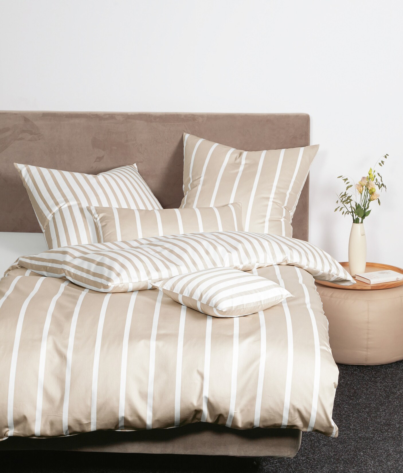 Janine Baumwoll Bettwäsche Modernclassic Streifenlook