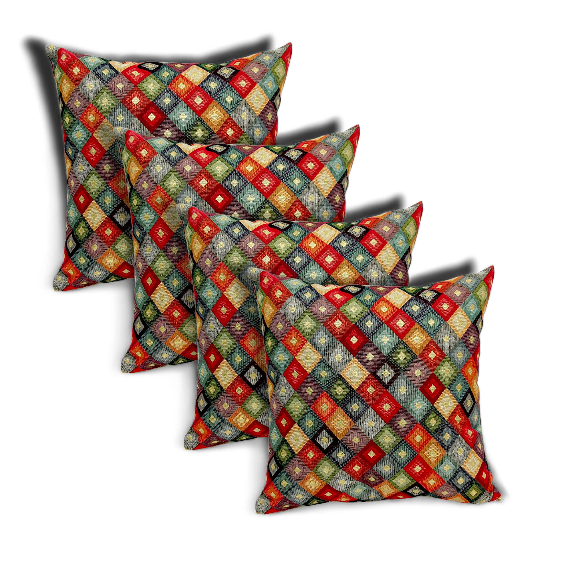 Linke Licardo Kissenh&uuml;lle Goldpunkte 50x50 cm 4er-Set - Bild 1