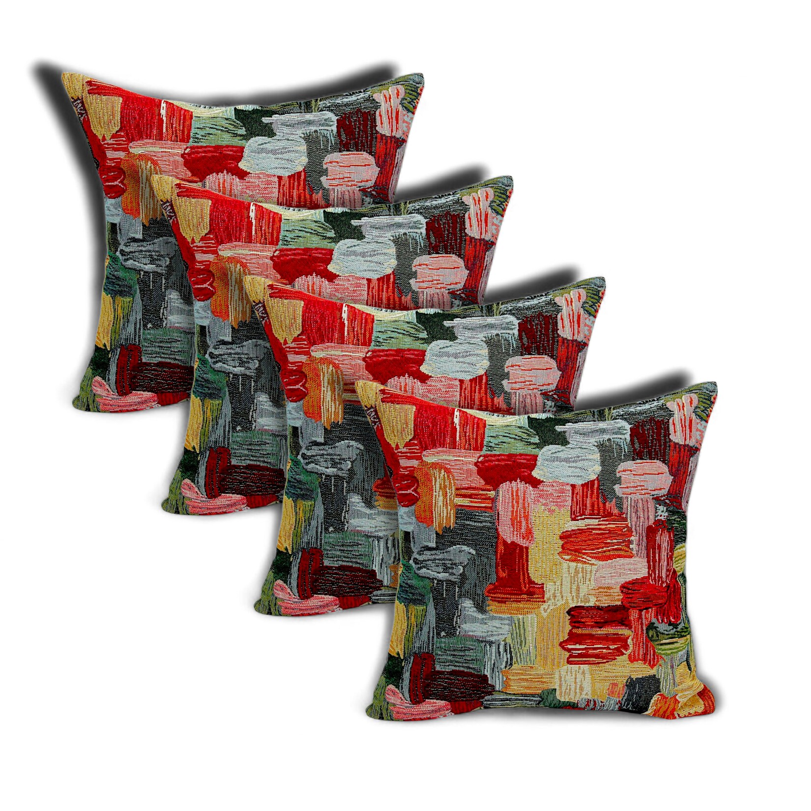 Linke Licardo Kissenhülle Bunte Kunst 50x50 cm 4er-Set