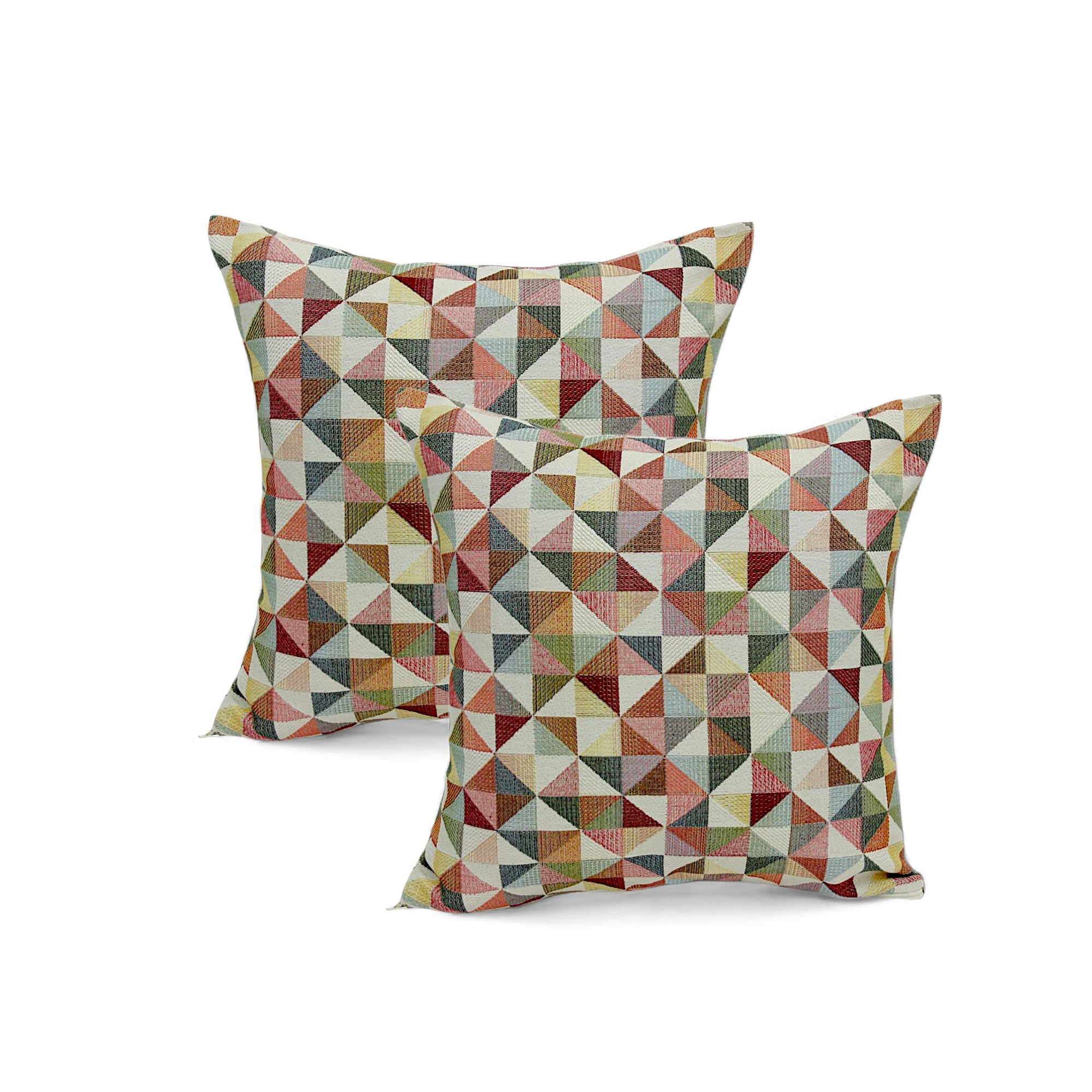 Linke Licardo Kissenh&uuml;lle Triangle 40x40 cm 2er-Set - Bild 1