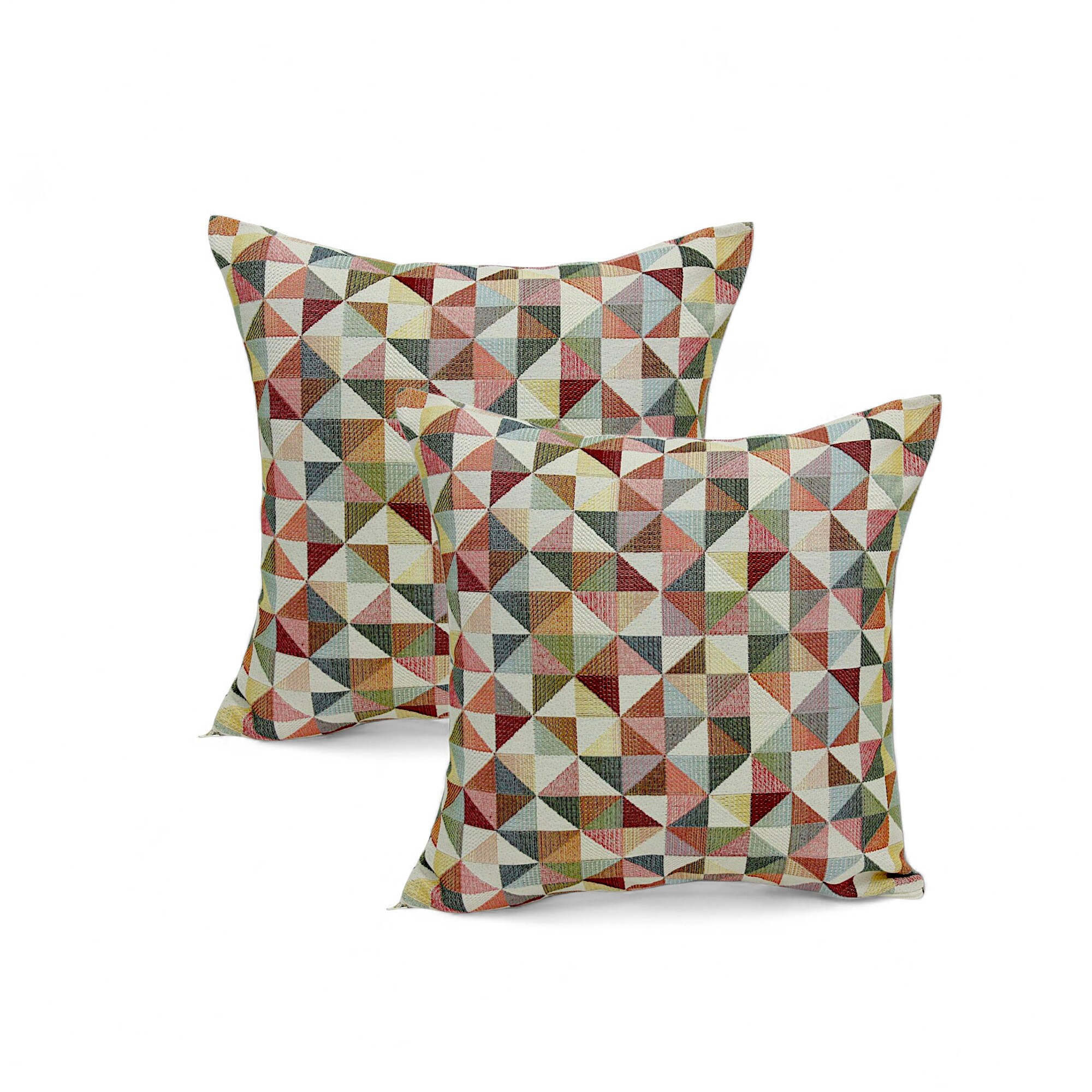 Linke Licardo Kissenh&uuml;lle Triangle 50x50 cm 2er-Set - Bild 1