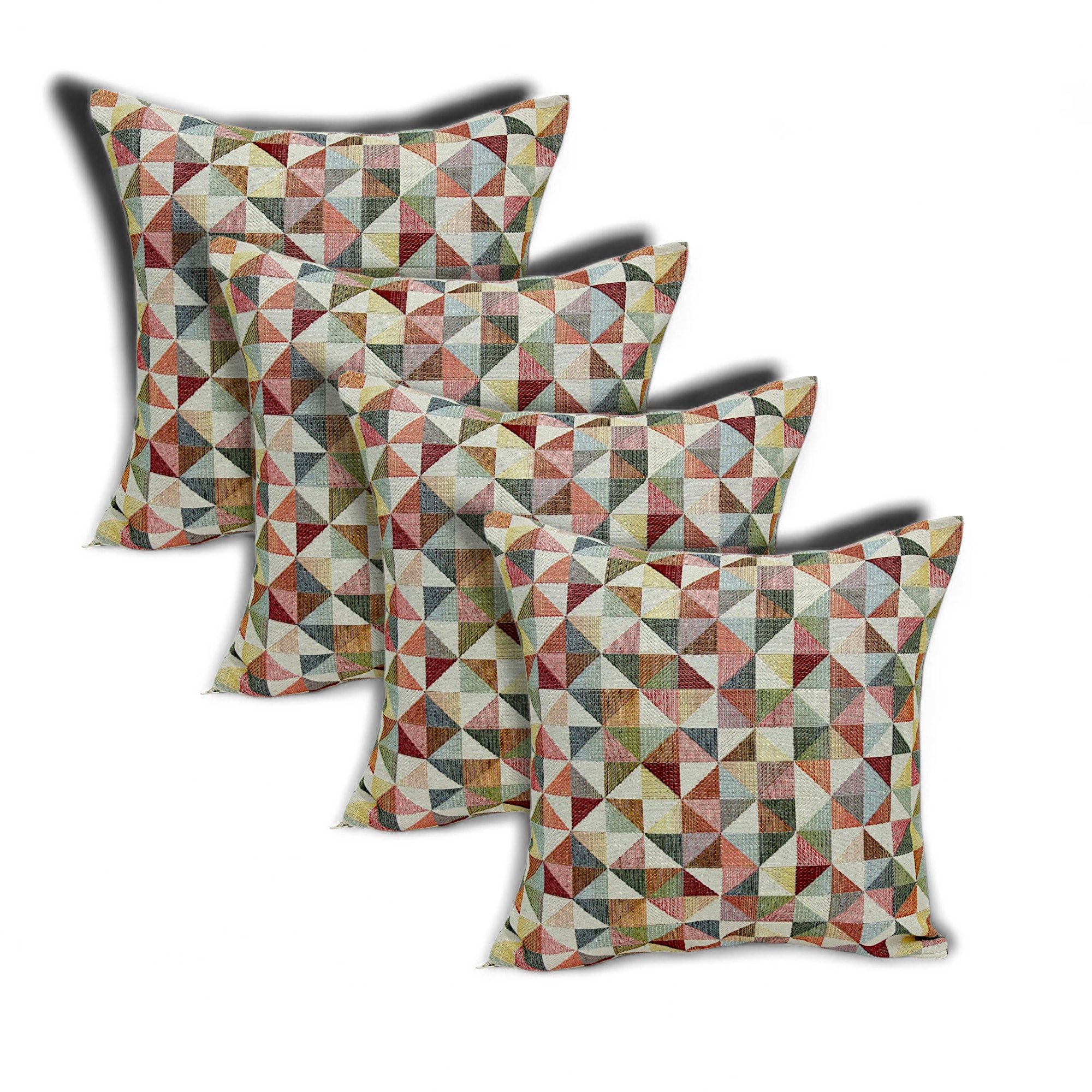 Linke Licardo Kissenh&uuml;lle Triangle 40x40 cm 4er-Set - Bild 1