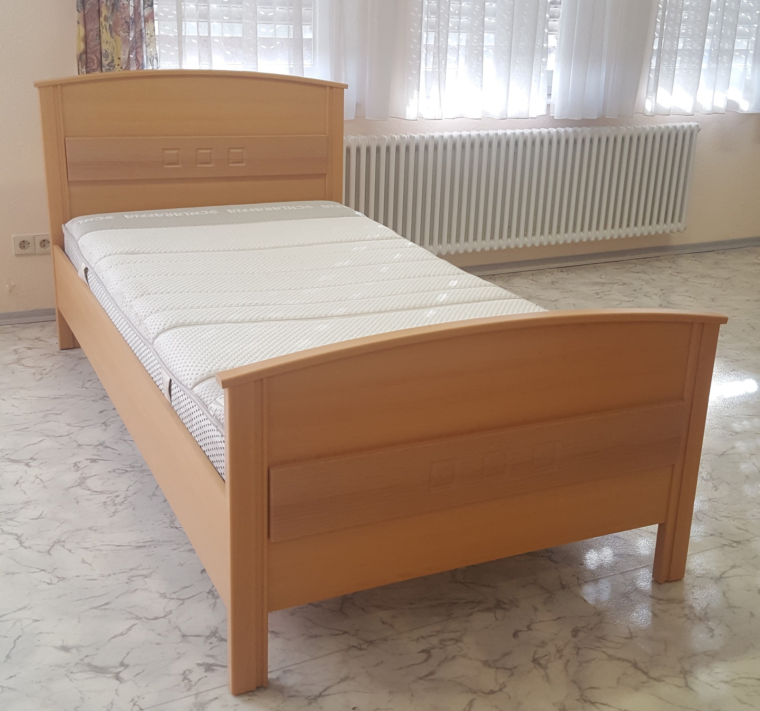 Vaja M&ouml;bel Komfortbett Curanum Buche natur Dekor 100x200 cm - Bild 1